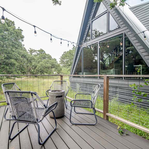 A-Frame Ranch: Llano Cabin with Cowboy Pool - Image 1