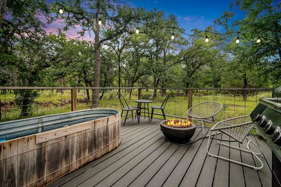 A-Frame Ranch: Comal Cabin with small pool - Image 3